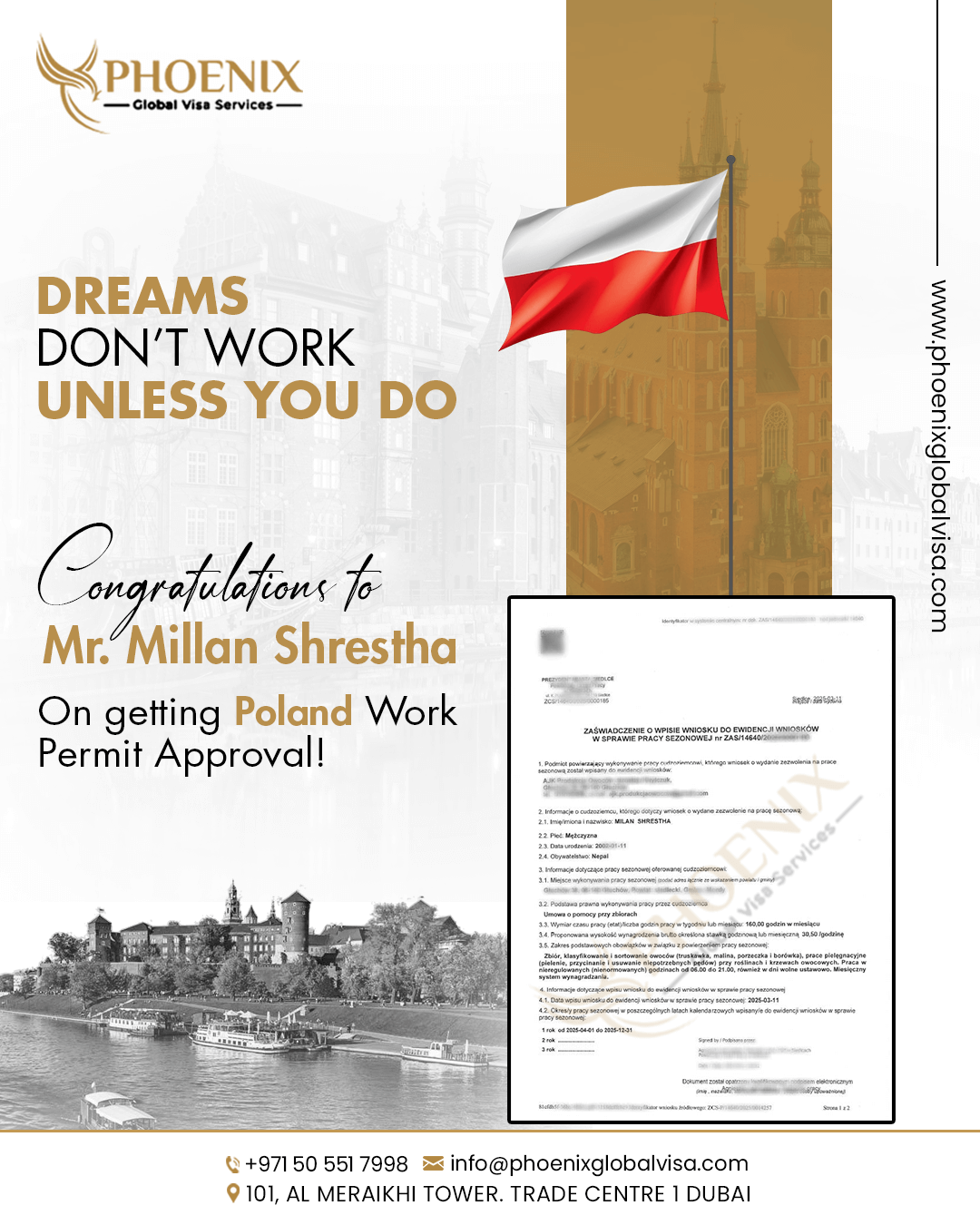 Phoenix Global Visa successful visa approval client