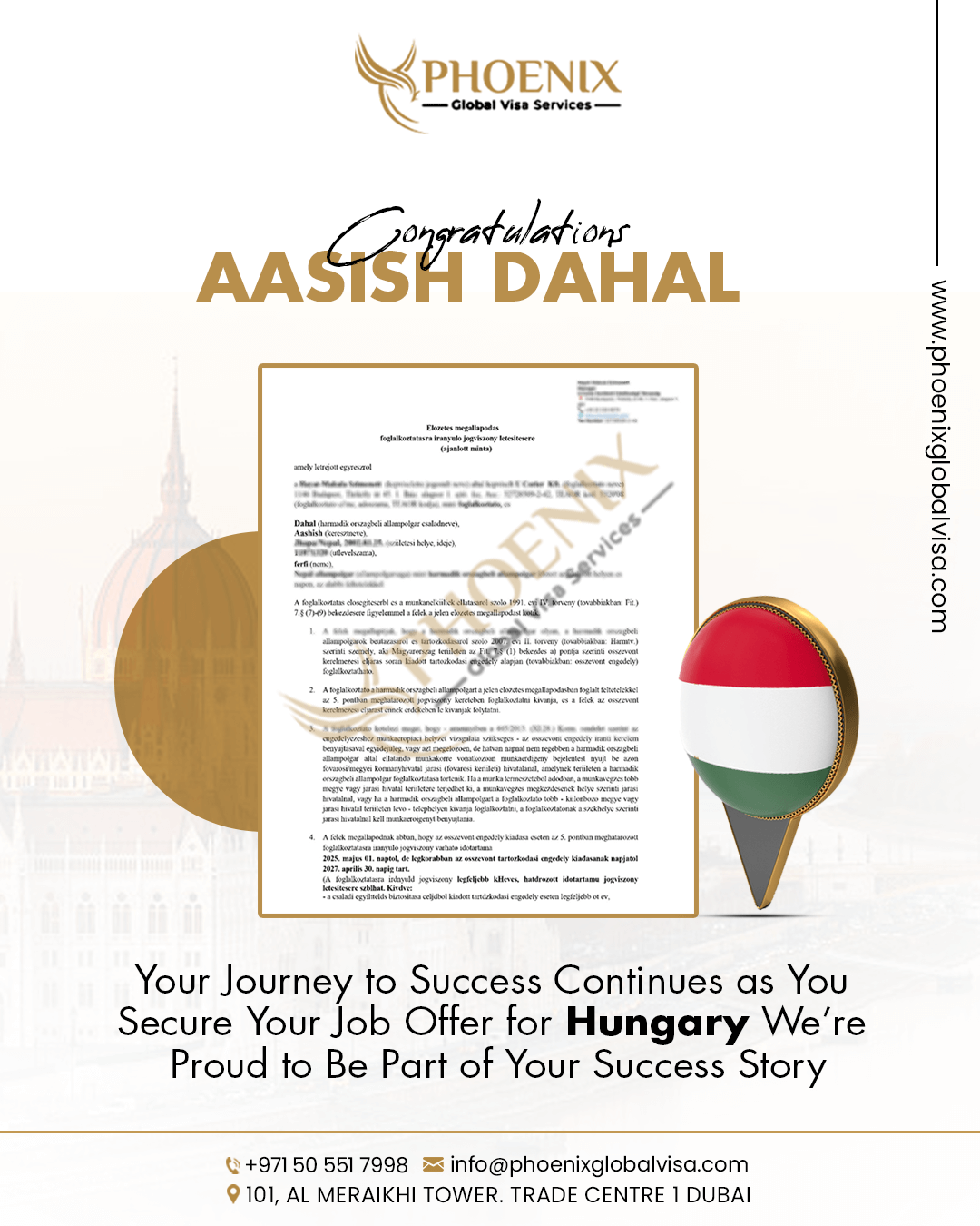 Phoenix Global Visa successful visa approval client