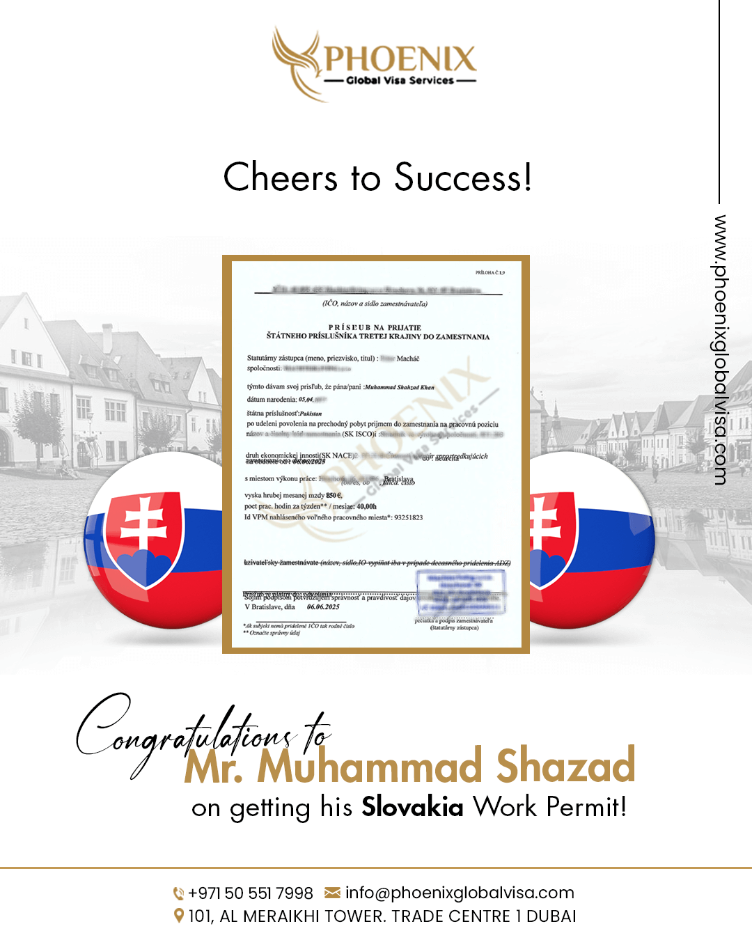 Phoenix Global Visa successful visa approval client